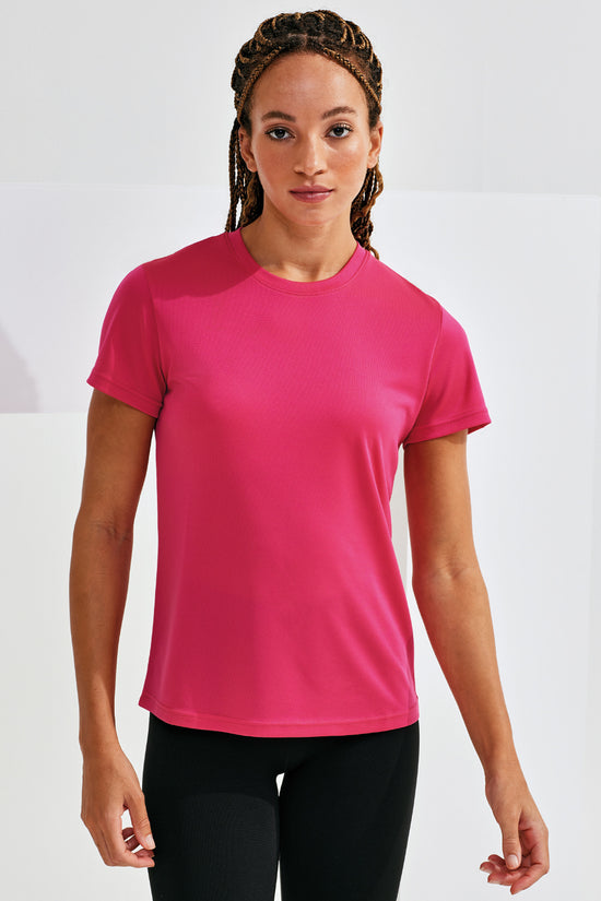 TriDri Textured Recycled Tee for Women Athletic Performance Shirt