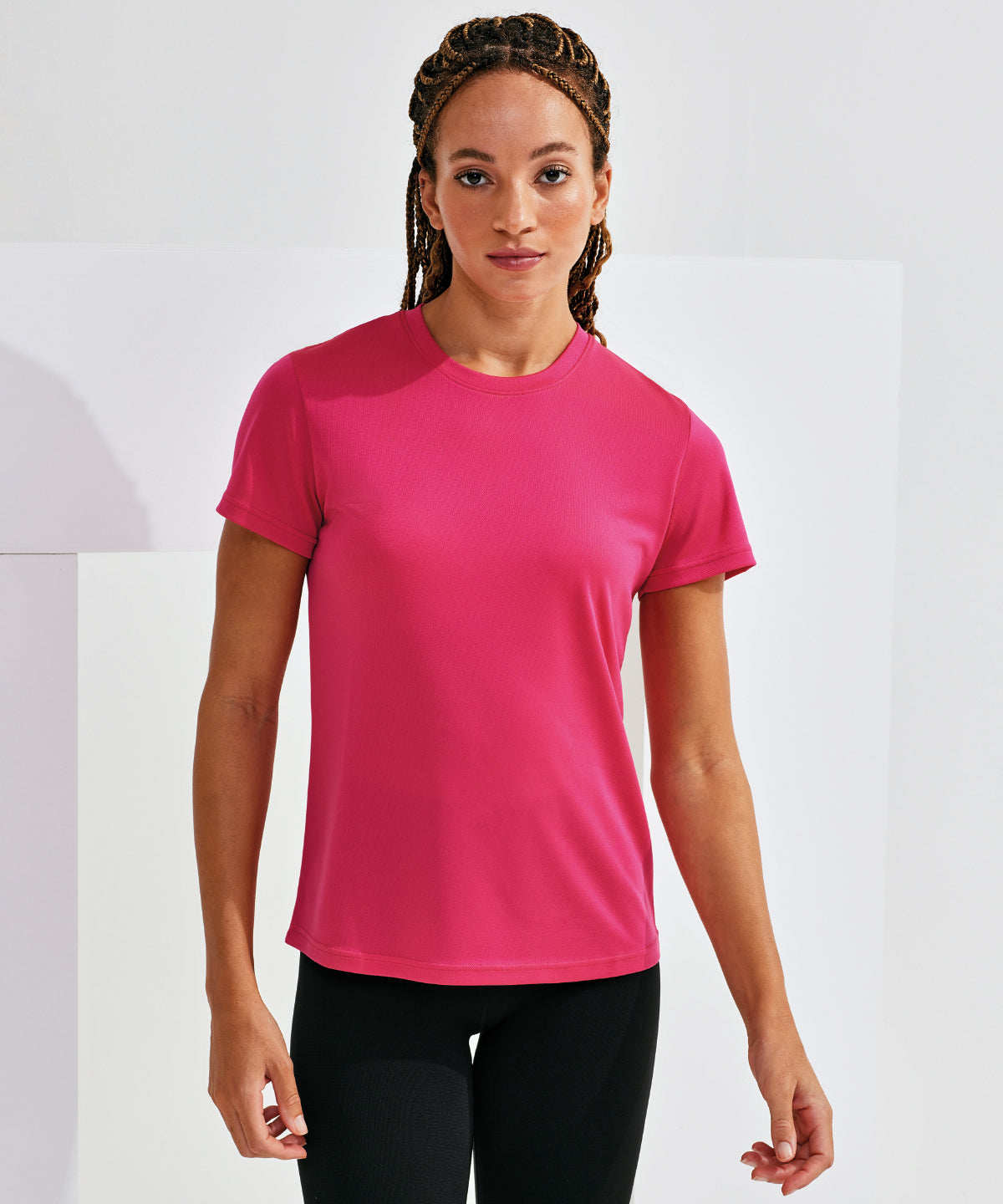 TriDri Textured Recycled Tee for Women Athletic Performance Shirt