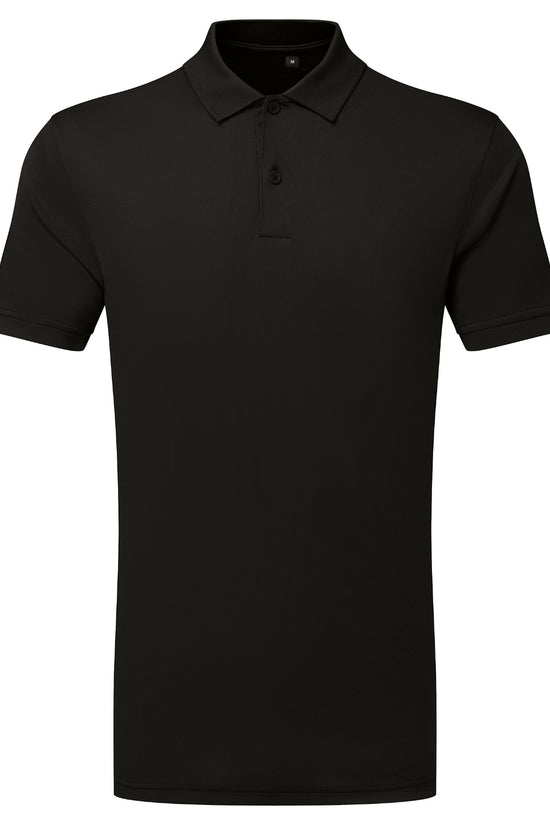 Mens Textured Recycled Performance Polo Shirt