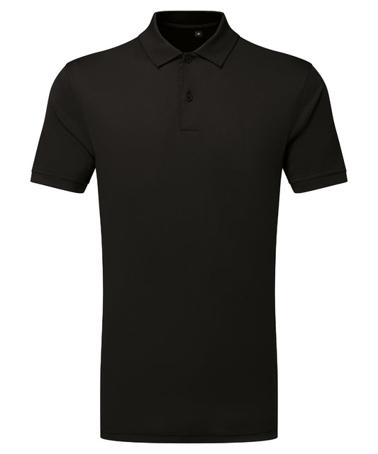 Mens Textured Recycled Performance Polo Shirt