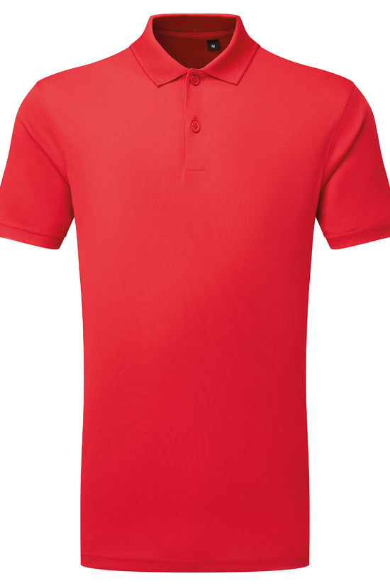 Mens Textured Recycled Performance Polo Shirt