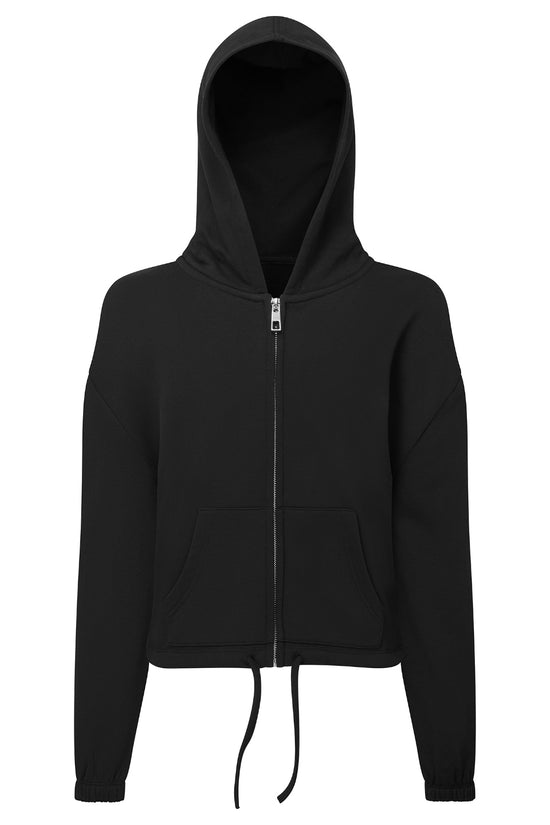 Kids Recycled Oversized Cropped FullZip Hoodie