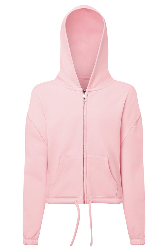 Kids Recycled Oversized Cropped FullZip Hoodie