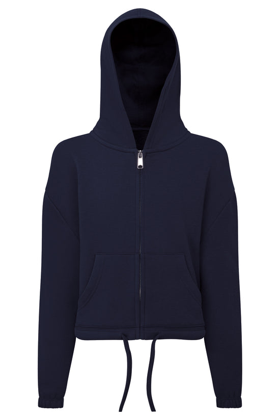 Kids Recycled Oversized Cropped FullZip Hoodie