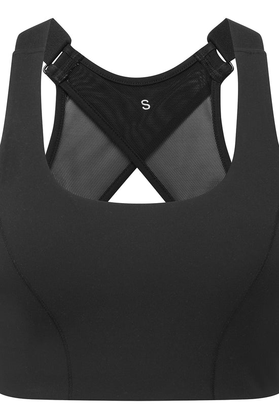 TriDri Womens Recycled HighImpact Sports Bra Black