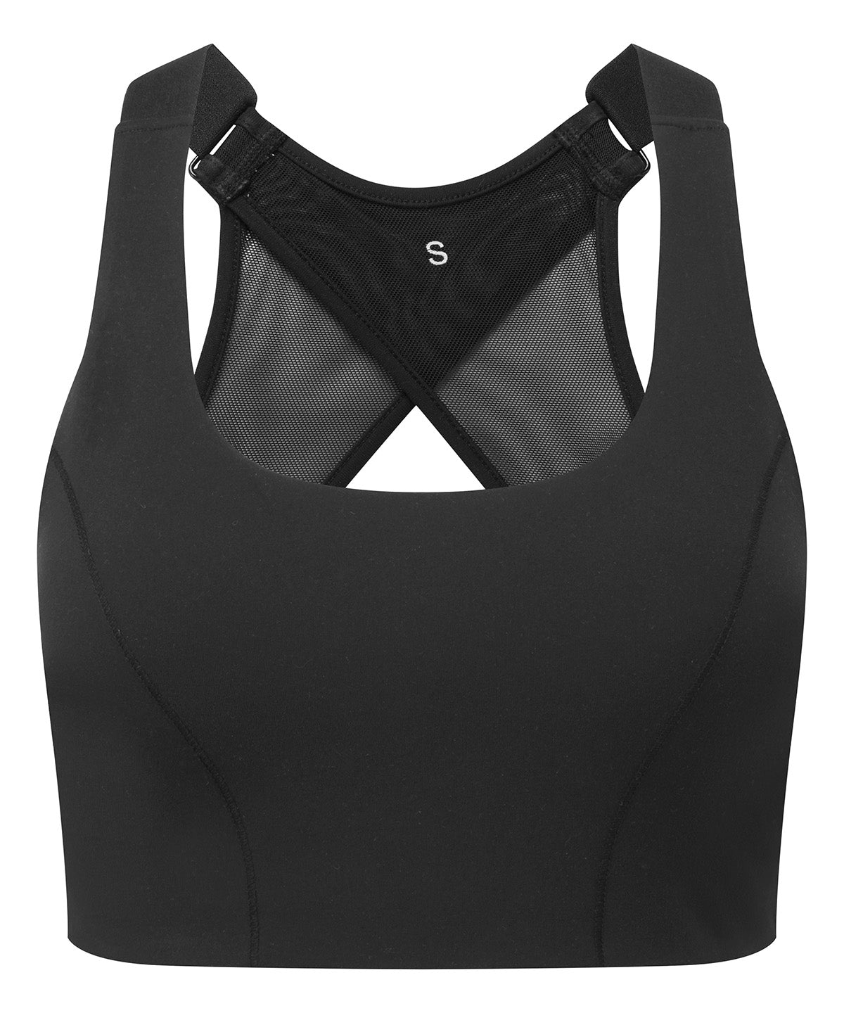 TriDri Womens Recycled HighImpact Sports Bra Black