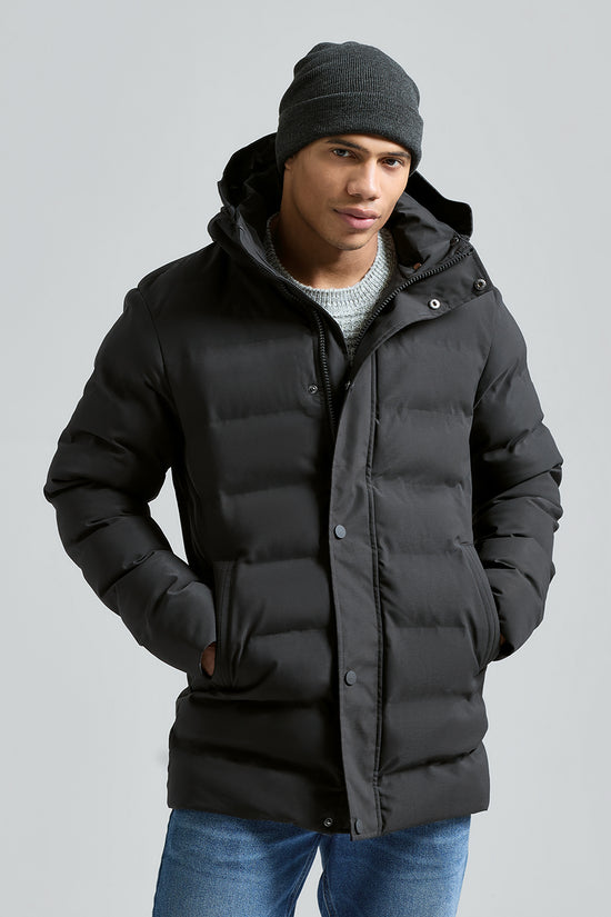 Versatile Recycled Longline Padded Jacket for Outdoor Enthusiasts