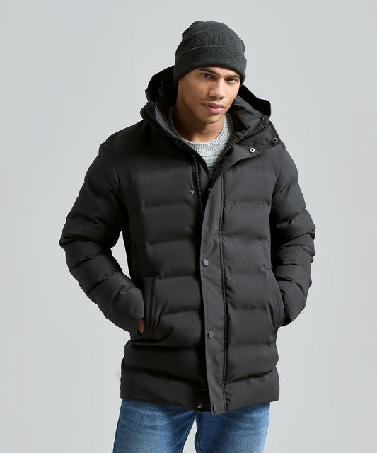 Versatile Recycled Longline Padded Jacket for Outdoor Enthusiasts