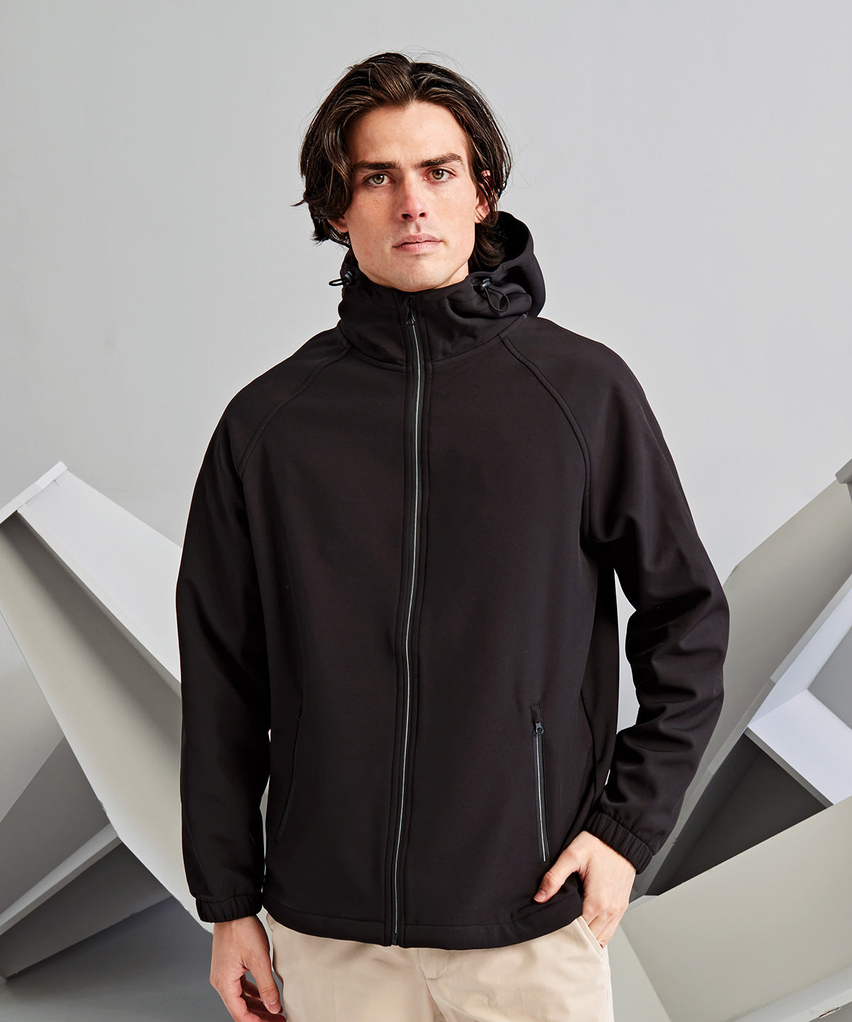Professional Hooded Softshell Jacket with FullZip