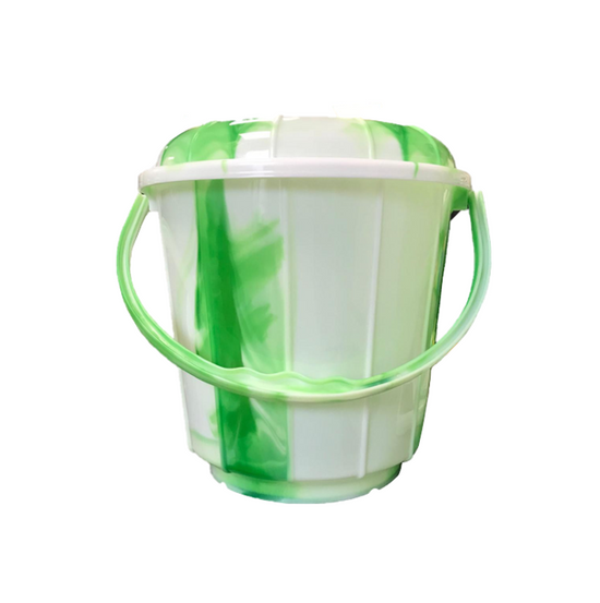 11 Litre Tie Dye Plastic Bucket with Lid Assorted Colors