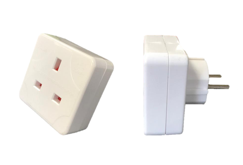 Compact UK to EU Travel Adapter Plug 58 cm