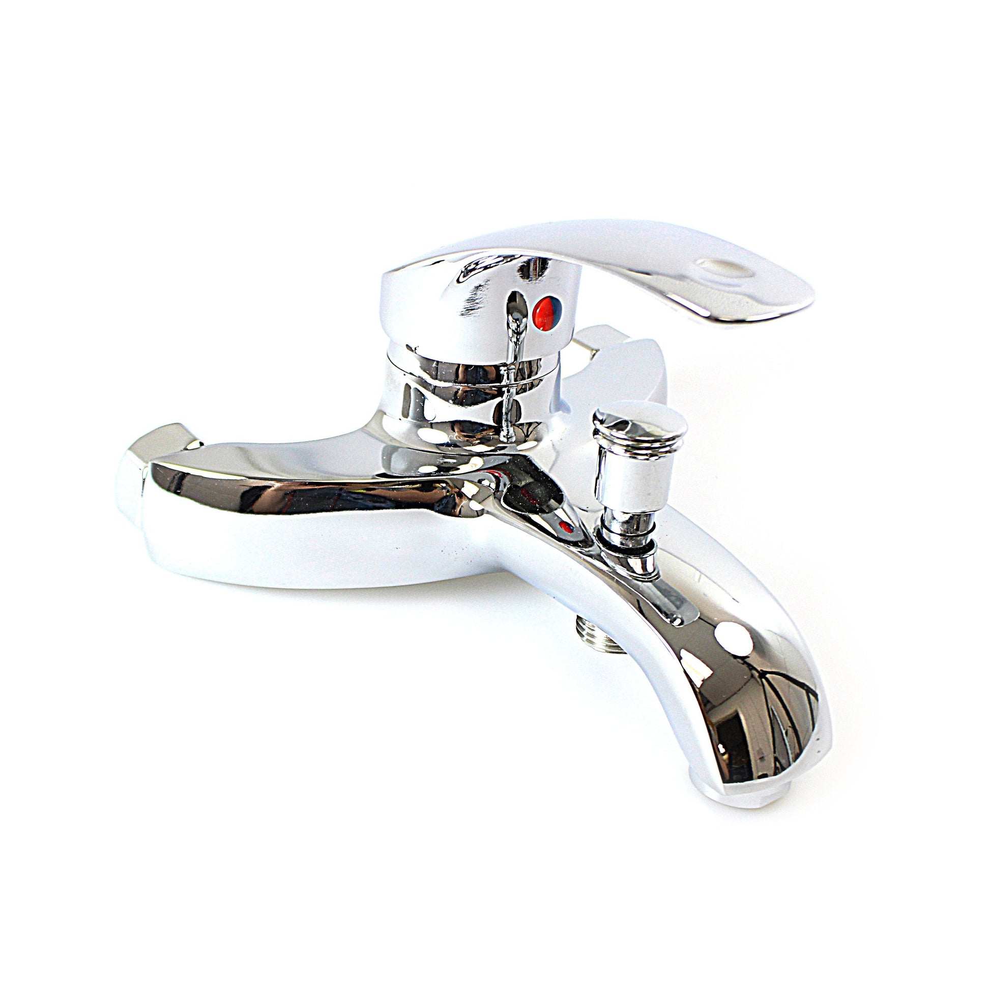Modern Stainless Steel Water Tap for Bathroom Sink Chrome Finish