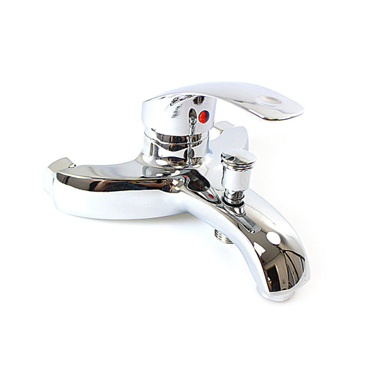 Modern Stainless Steel Water Tap for Bathroom Sink Chrome Finish