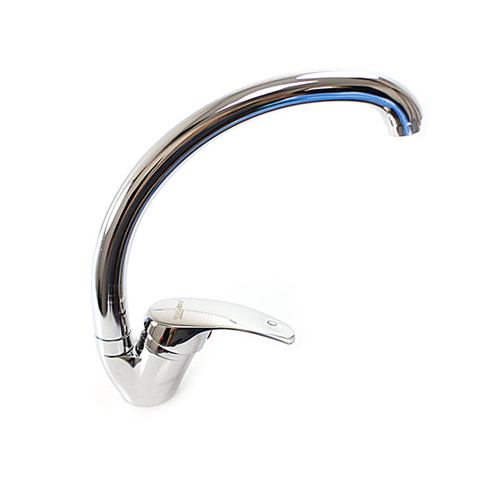 Modern Chrome Kitchen Basin Sink Mixer Tap Dual Handle Design