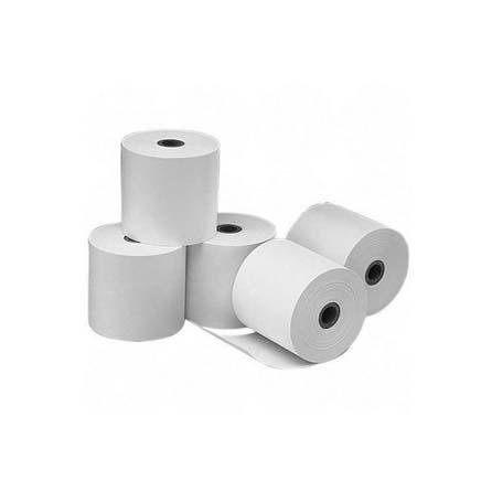 White Cash Register Paper Rolls 8cm Pack of 5