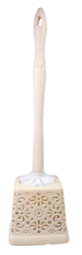 Elegant Lace Style Plastic Toilet Brush Assorted Colors