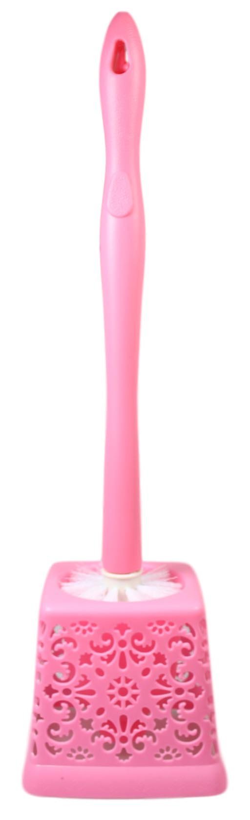 Elegant Lace Style Plastic Toilet Brush Assorted Colors