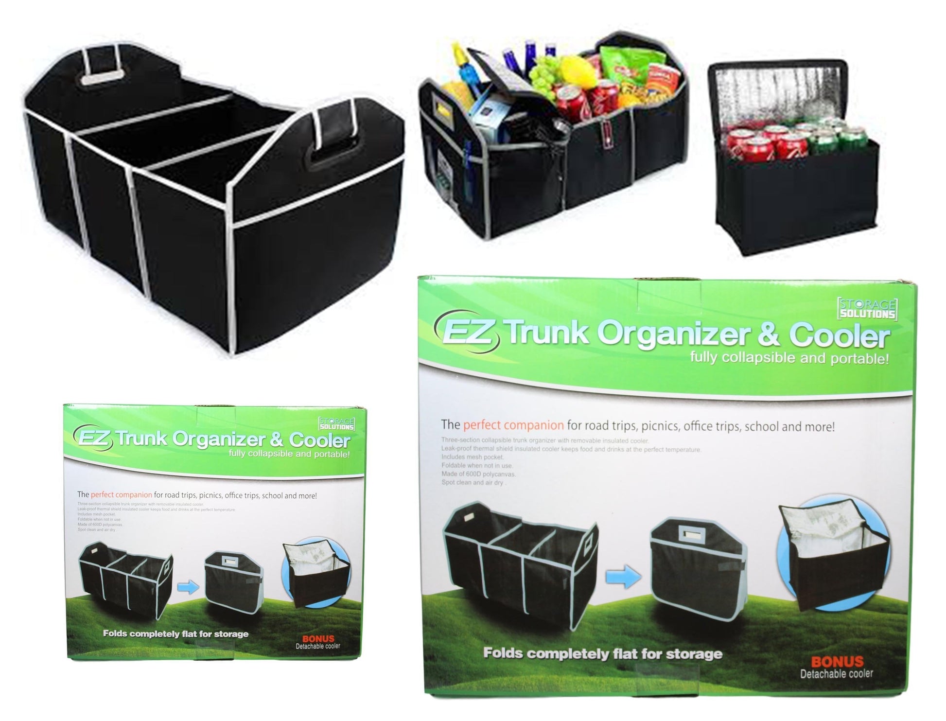 Ultimate EZ Trunk Organiser Cooler Holds Up To 40lbs