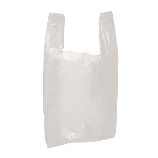 100Piece Premium Mega Jumbo White Plastic Shopping Bags Large Size