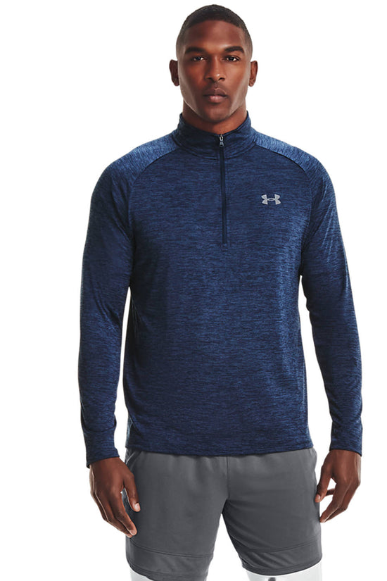 Under Armour Tech 20 Half Zip Long Sleeve Sports Top for Men Plus Sizes