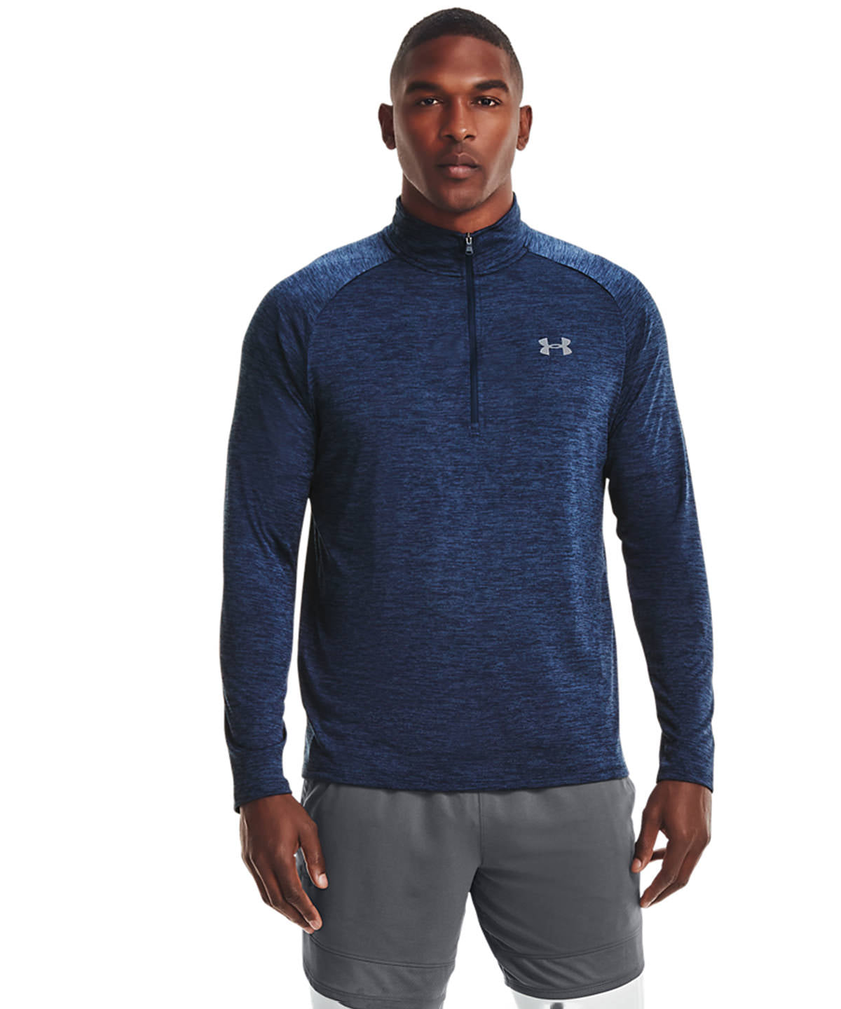 Under Armour Tech 20 Half Zip Long Sleeve Sports Top for Men Plus Sizes