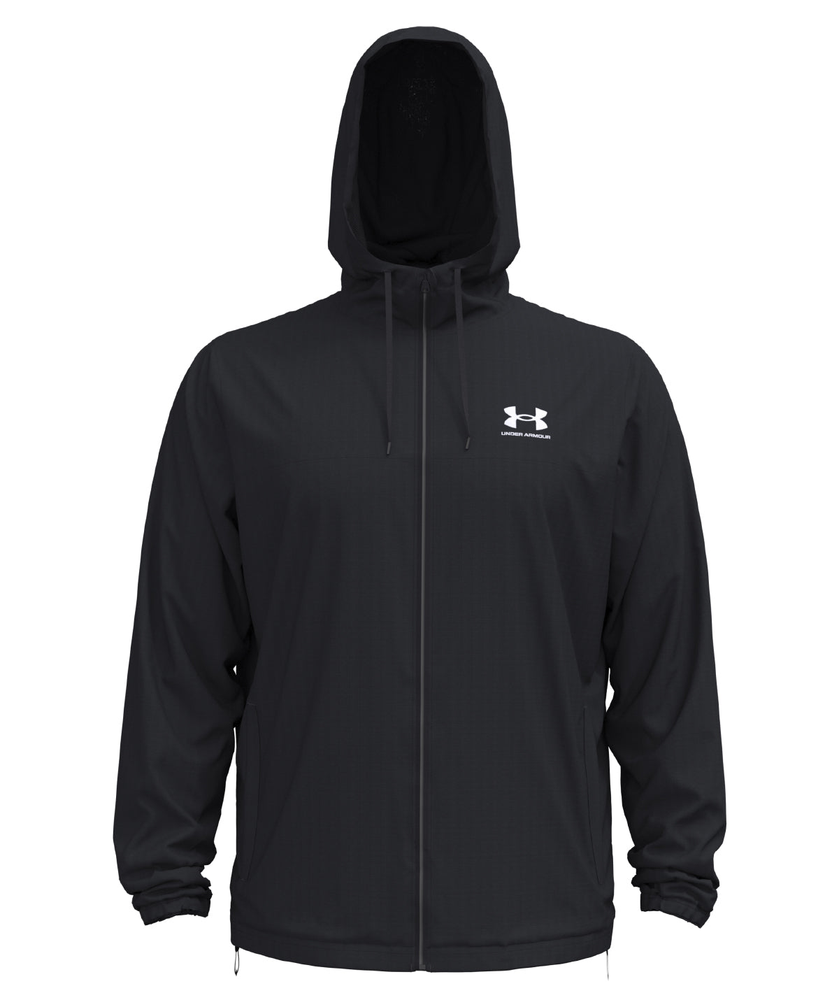 UA Rival Woven Windbreaker Black Lightweight Protective