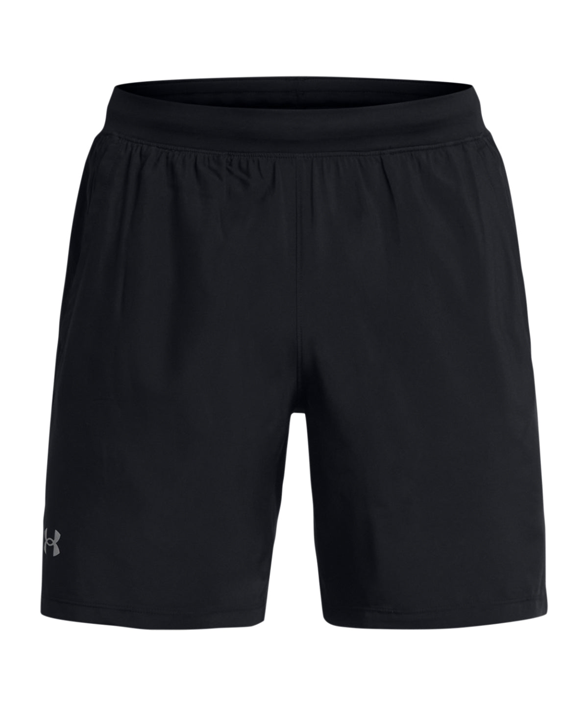 UA Launch 7 BlackReflective Black Running Shorts