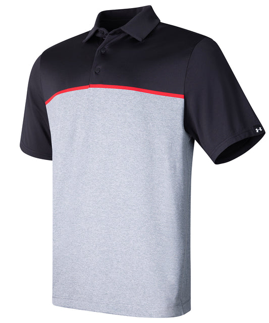 Under Armour Golf UA Playoff 30 Stripe Polo LB Mens Breathable Golf Polo