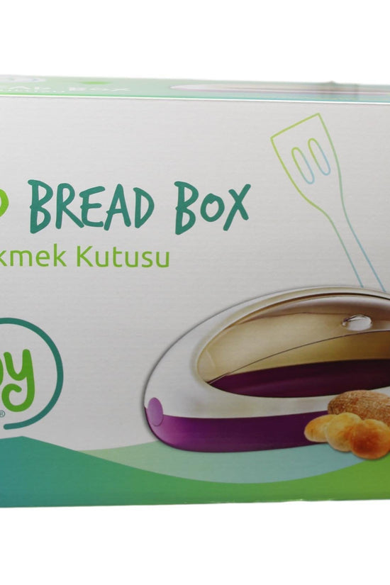 SpaceSaving Plastic UFO Bread Storage Box Bin 39 x 25 cm