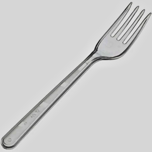 EcoFriendly Disposable Clear Plastic Forks Pack of 40