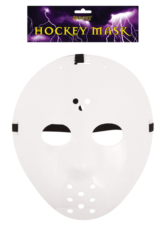 White Scary Hockey Mask for Halloween Festivities