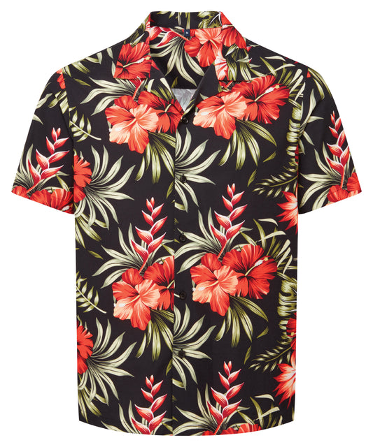 Wombat Mens ShortSleeve Cuban Collar Shirt Relaxed Fit