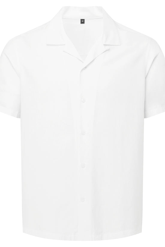 Wombat Mens ShortSleeve Cuban Collar Shirt Relaxed Fit