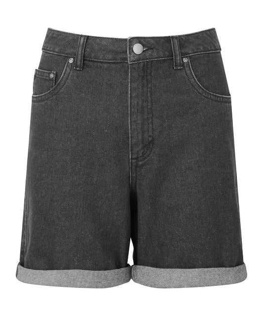 Classic Womens Denim Shorts with Brass Details