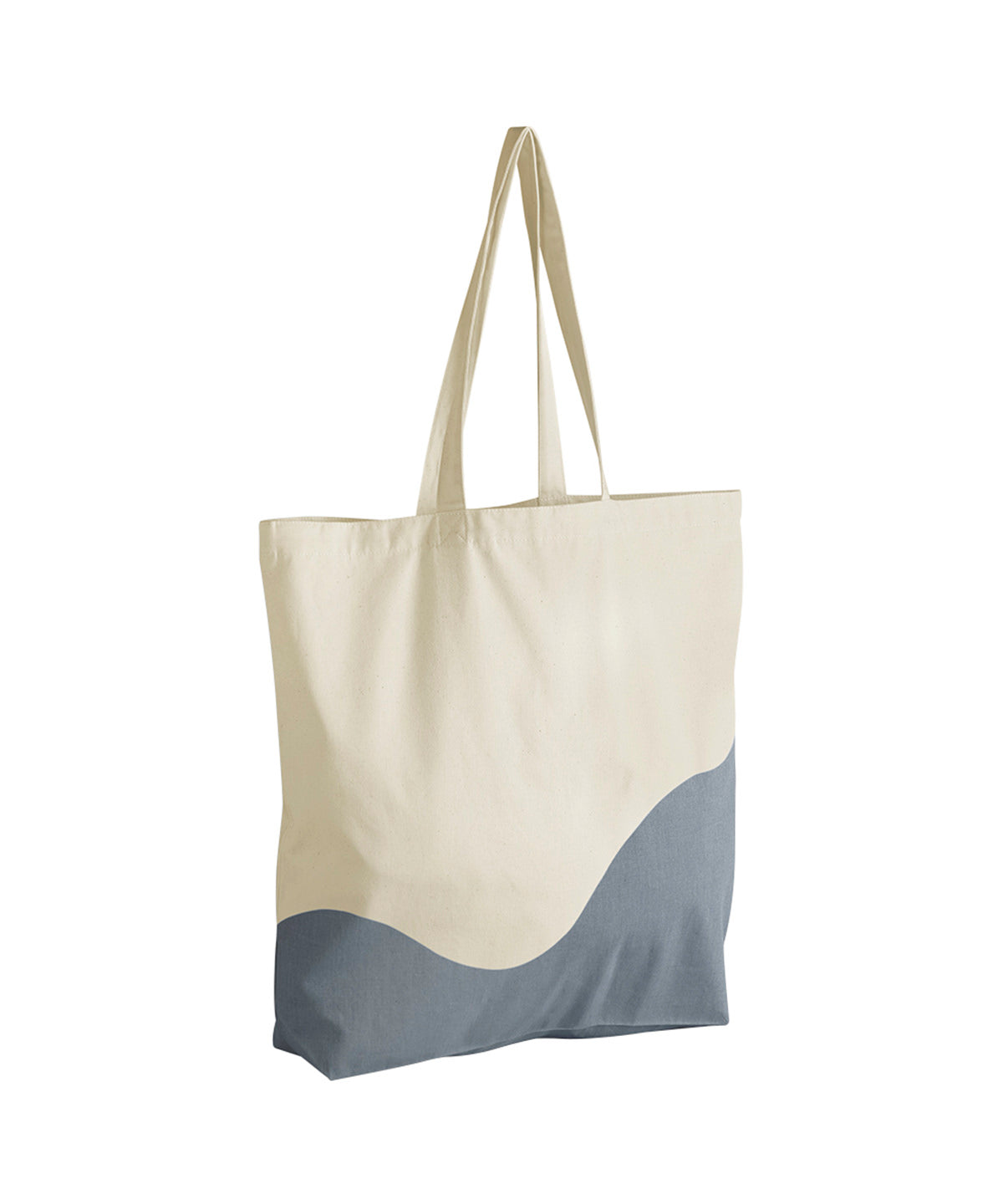 Sustainable Organic Cotton Wave Print Maxi Tote Bag