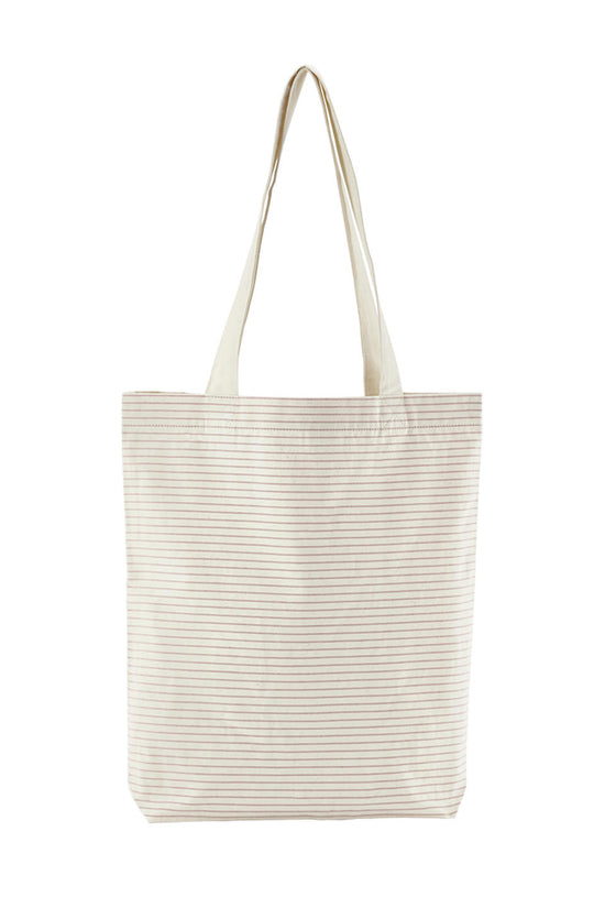 Striped Organic Cotton Tote Bag Unisex Adult Luggage