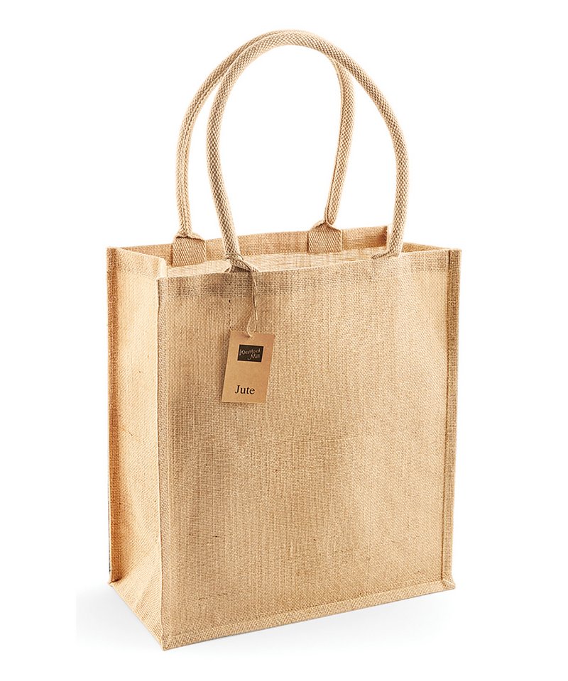 Westford Mill Jute Boutique Shopper Bag Unisex Adult Luggage