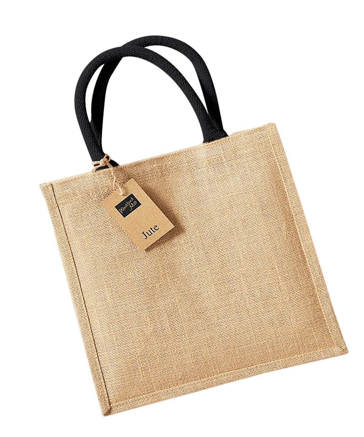 Stylish Westford Mill Jute Midi Tote Bag for Adults in 2 Colors