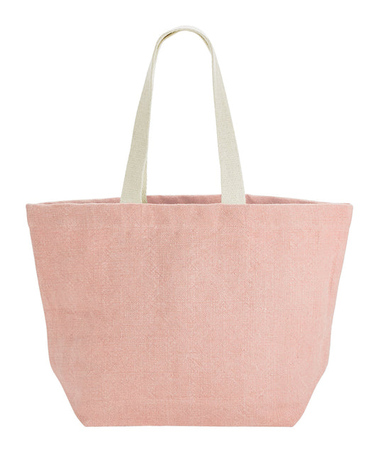 Soft Washed Jute Beach Bag Unisex Adult Luggage Bag