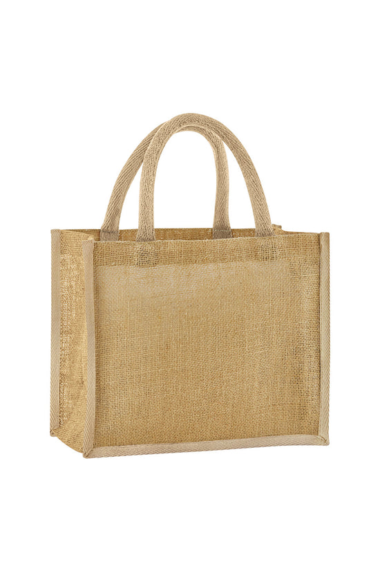 Stylish Westford Mill Natural Starched Jute Midi Tote Bag