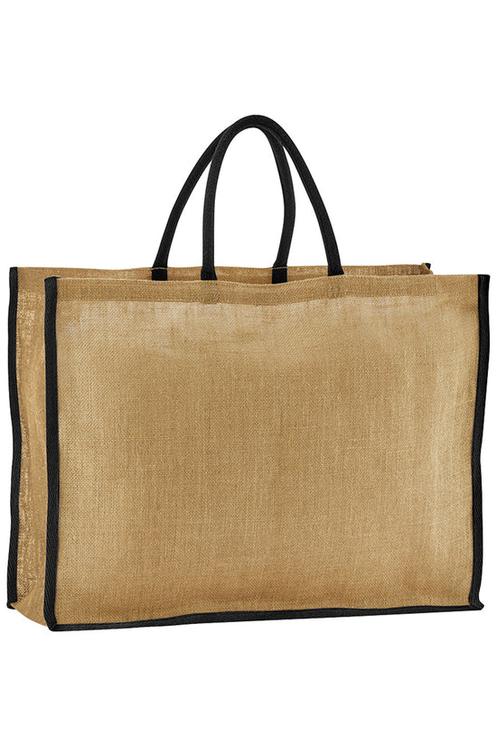 Westford Mill Natural Starched Jute Market Shopper Bag ExtraLarge Capacity