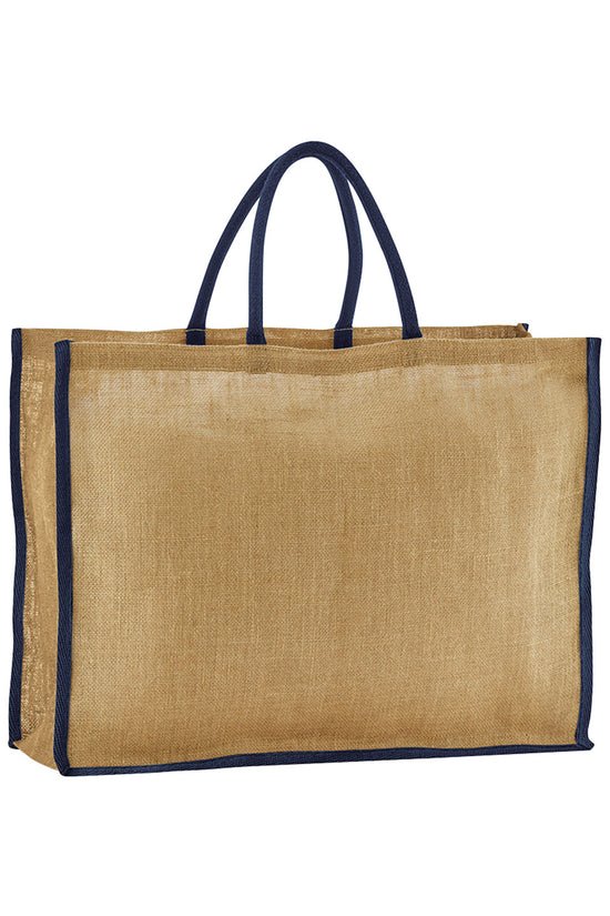 Westford Mill Natural Starched Jute Market Shopper Bag ExtraLarge Capacity