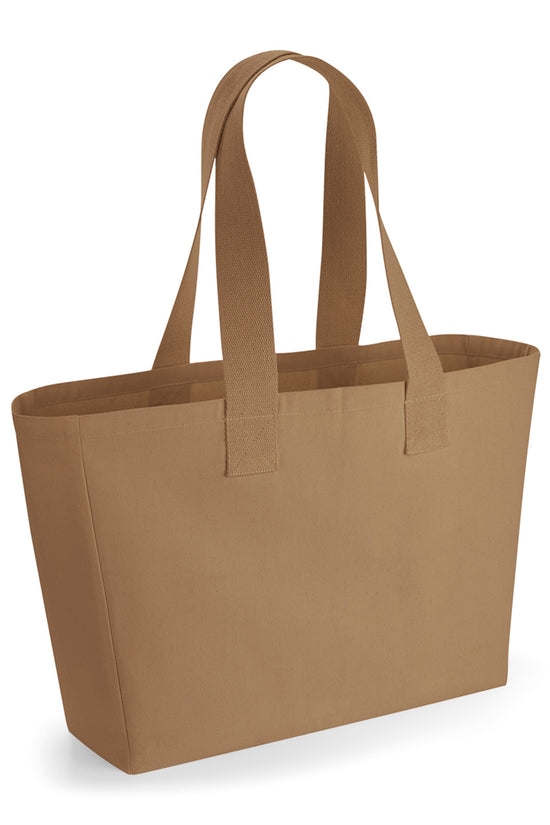 Westford Mill Oversized Canvas Tote Bag for Unisex Adults