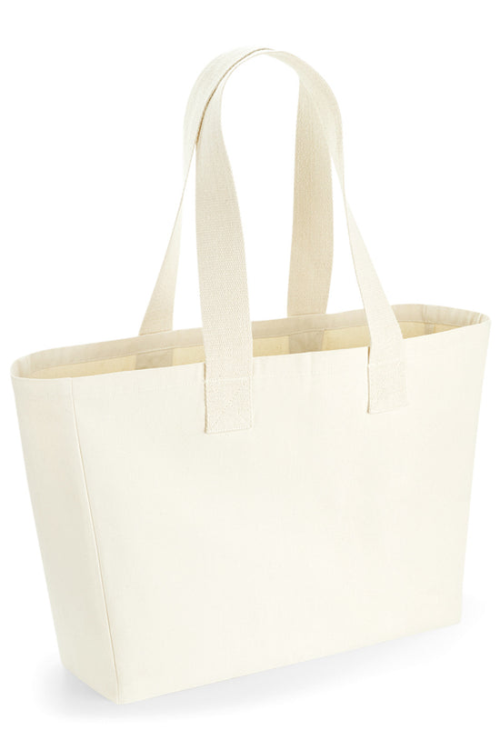 Westford Mill Oversized Canvas Tote Bag for Unisex Adults