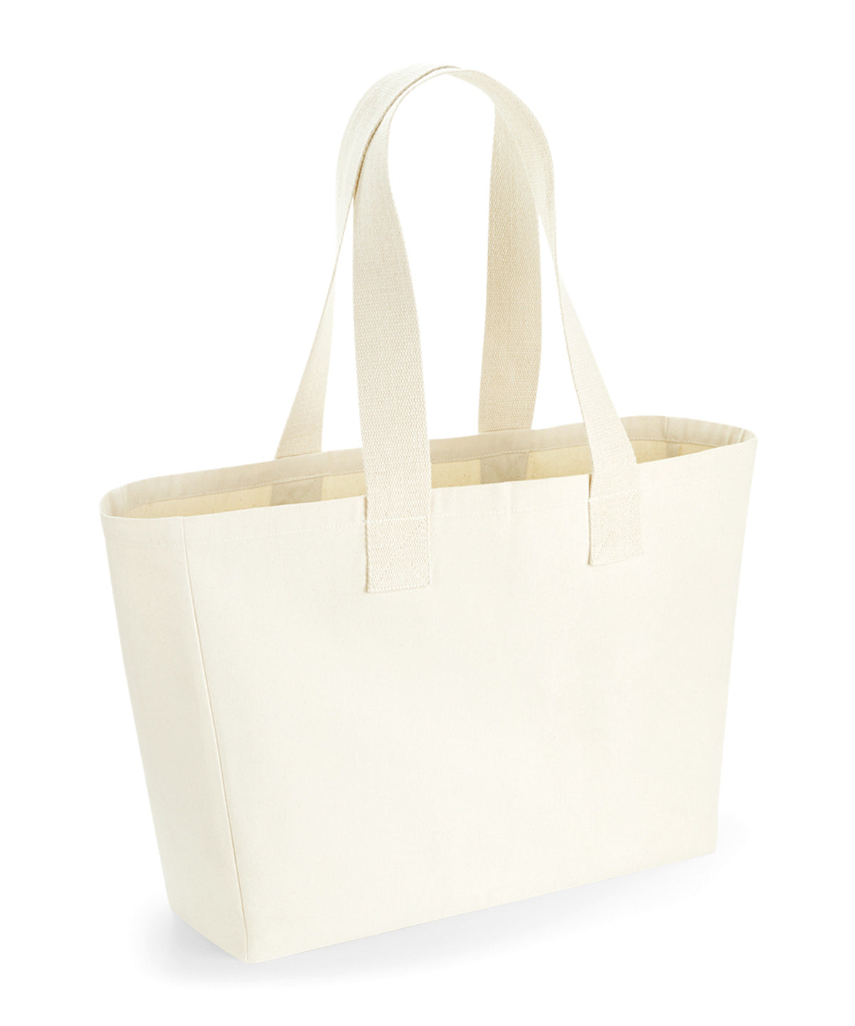 Westford Mill Oversized Canvas Tote Bag for Unisex Adults