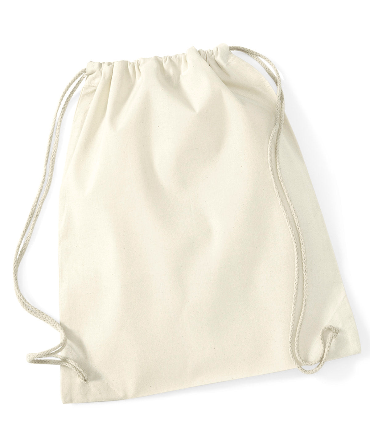 EcoFriendly Recycled Cotton Gymsac Bag Black Natural