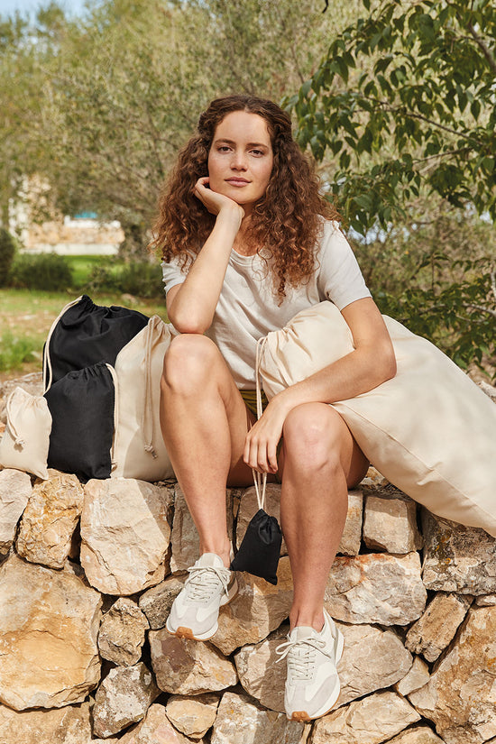 EcoFriendly Recycled Cotton Drawstring Stuff Bag Collection