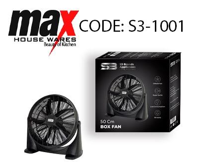 50 cm Floor Box Fan S31001 F20B A Powerful and Stylish Cooling Solution