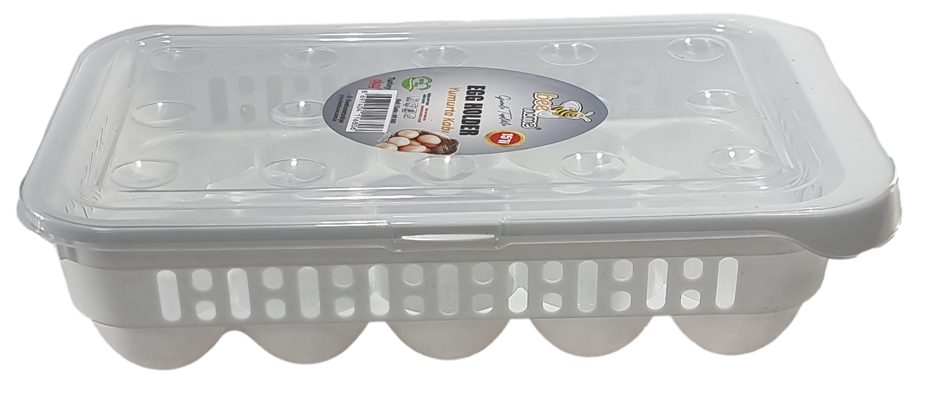 15Egg Storage Container With Secure Lid