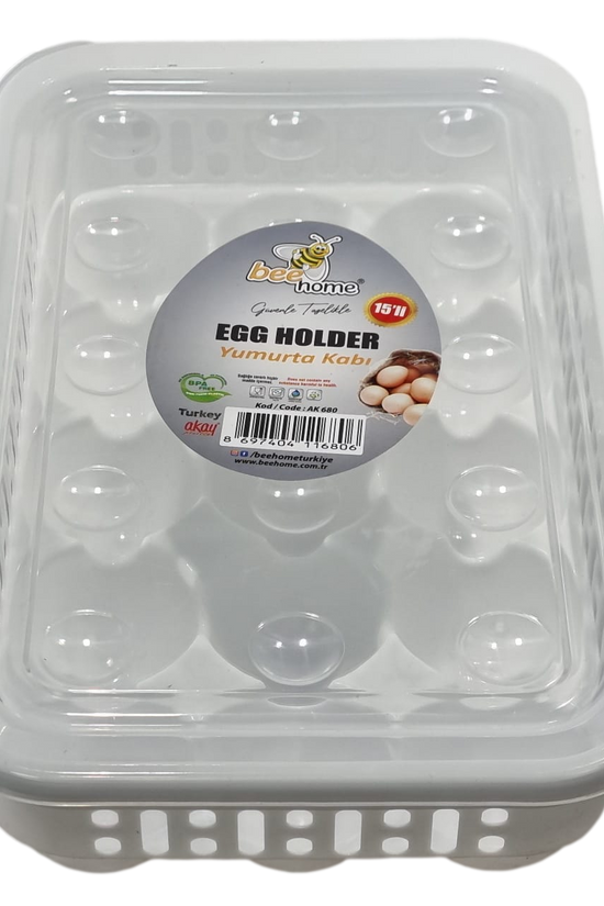15Egg Storage Container With Secure Lid